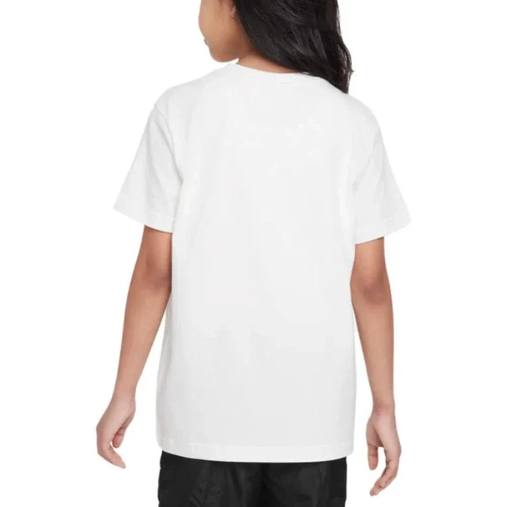 Nike Sportswear T-Shirt Girls XL White Graphic Print Short Sleeve Active FROG562